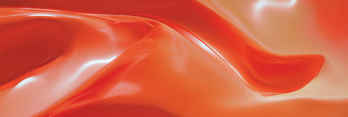 Poster - Mottled red and beige texture with smooth areas illuminated by soft diffused light