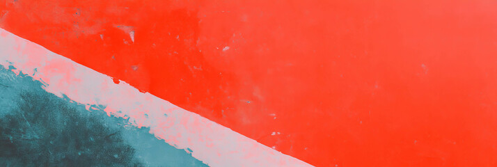 Poster - Exploring textured surfaces with mottled red and gray hues in vibrant composition