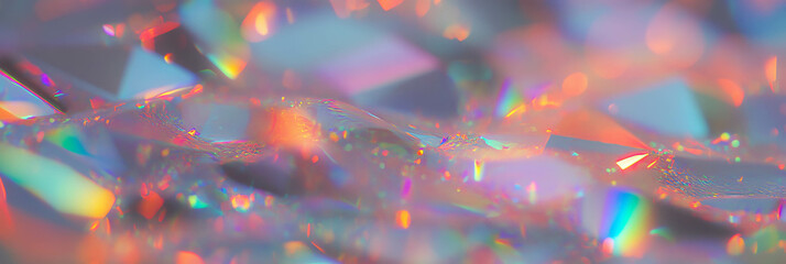 Poster - Multicolored bokeh layers creating mesmerizing light refractions and sparkling hues