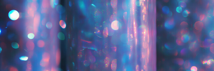 Poster - Shimmering light effects created by overlapping and isolated bokeh textures