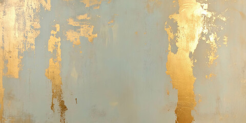 Poster - Pale antique gold wall texture with subtle grunge patterns and soft shadows