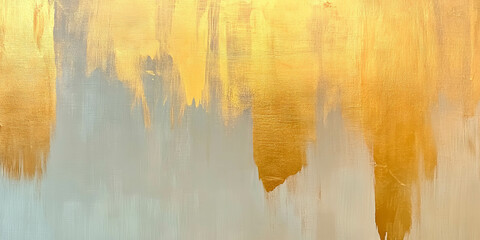 Poster - Elegant texture of a pale gold wall featuring subtle grunge and a faded sheen