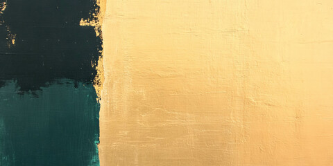 Poster - Textured pale gold wall with faded sheen and subtle grunge details in an artistic setting