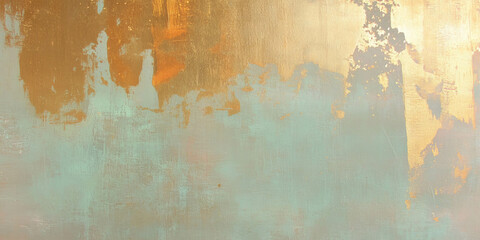 Poster - Textured wall featuring pale gold with faded sheen and subtle grunge details