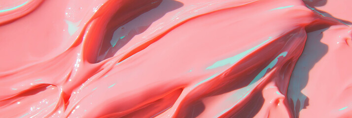 Poster - Smooth pale pink gel with thick creamy texture and soft finish for various applications