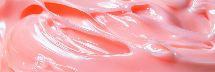 Aufkleber - Smooth pastel pink liquid gel displays a stunning sheen and flowing texture