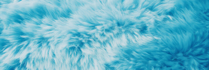 Poster - Powder blue dense plush carpet showcasing long straight pile with soft highlights