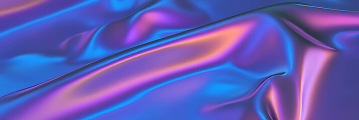 Aufkleber - Smooth purple satin tablecloth displaying vibrant sheen and texture under soft lighting