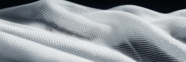 Poster - Ribbed nylon texture combined with polished marble and textured metal in a dynamic composition