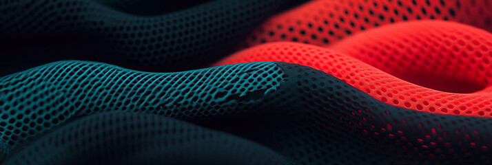 Aufkleber - Sport fabric showcasing ripstop nylon, textured rubber, and smooth plastic materials
