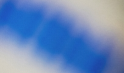 Fototapete - Grainy colorful gradient background. Abstract, blue, white, blurred, mesh, noise, bokeh, retro vibes.