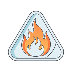 Poster - flammable icon, flammable vector illustration-simple illustration of flammable, perfect for flammable logos and icons