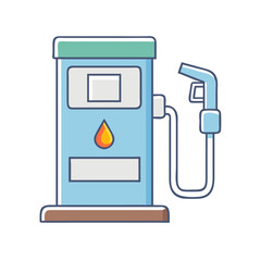 Poster - gas pump icon, gas pump vector illustration-simple illustration of gas pump, perfect for gas pump logos and icons