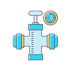 Poster - pressure relief valve icon, pressure relief valve vector illustration-simple illustration of pressure relief valve, perfect for pressure relief valve logos and icons