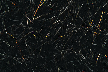 Poster - Short clipped grass texture with soft shadows against a black background