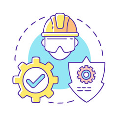 Poster - safety gear icon, safety gear vector illustration-simple illustration of safety gear, perfect for safety gear logos and icons