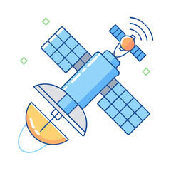 Poster - satellite imaging icon, satellite imaging vector illustration-simple illustration of satellite imaging, perfect for satellite imaging logos and icons