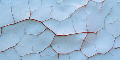 Poster - Silver deep leaf wall texture showcasing flaking and grunge details in a distressed finish