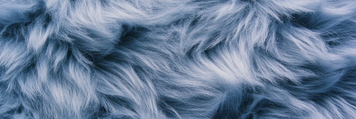Poster - Plush silver gray carpet texture showcasing soft highlights and long silky pile
