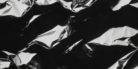 Poster - Flaking silver leaf wall texture showcasing heavy grunge markings with intricate detail