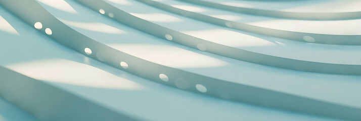 Poster - Circular texture design featuring light grays for clean and smooth aesthetics