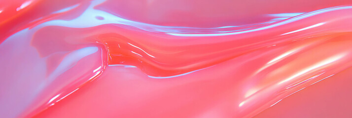 Poster - Smooth transparent gel with subtle wavy patterns and a clean aesthetic background