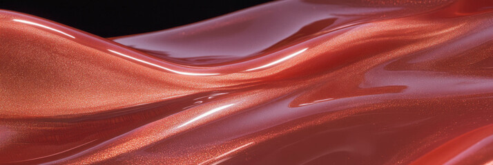 Poster - Smooth transparent gel with subtle waves and sheen in an elegant cosmetic setting