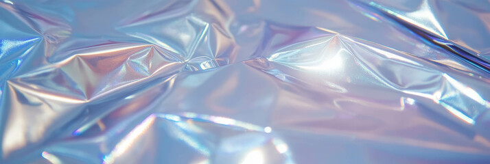 Poster - Elegant thick transparent gel with smooth mirrored surface reflecting intense light