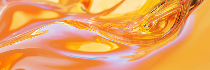 Poster - Thick transparent gel with smooth reflections in a clean cosmetic setting