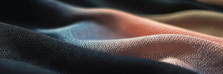 Aufkleber - Exploring the textures of waterproof nylon and brushed titanium in a vivid fabric landscape