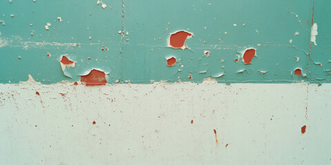 Poster - Faded white wall with subtle grunge texture and distinct markings and spots