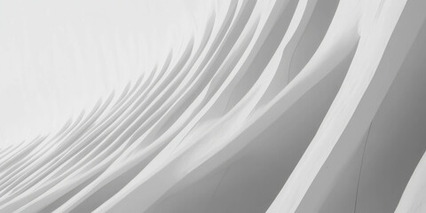 Poster - Textured white wall with a subtle grey effect and flowing grainy details in modern design
