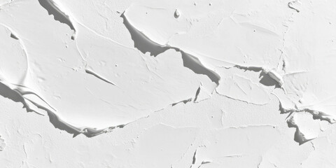 Poster - Peeling white wall texture showcasing subtle grey stains and unique patterns