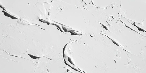 Poster - Peeling paint texture on white wall with subtle grey stains and variations
