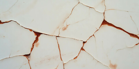 Poster - Subtle cracks and stains on a white wall create a textured appearance and visual interest