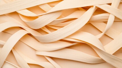 Poster - Pulp Fiber Concept, Intricate View of Intertwining Fibers in Soft Pulp Under Natural Light