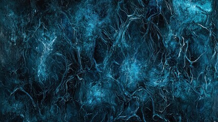 Aufkleber - Captivating oceanic abstract artwork digital realm visual art dark tones aesthetic perspective fluidity concept