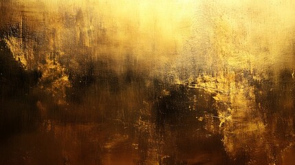Fototapete - Captivating golden glow illuminates a surreal dreamlike landscape filled with moody atmospheric textures and patterns  This abstract