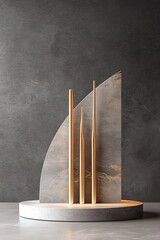 Poster - a minimalist one-line drawing showcases a renowned modern scandinavian architectural piece