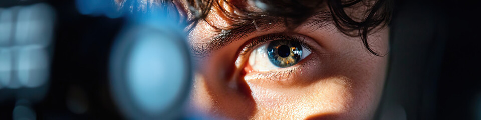 Poster - Close-up Photograph of a Human Eye