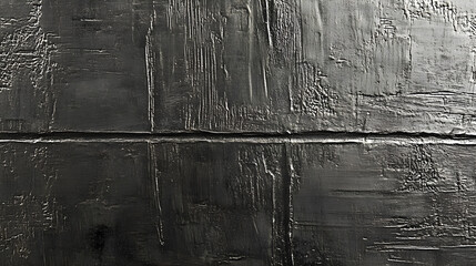 Poster - Abstract black textured surface art modern gallery digital artwork indoor space close-up minimalism