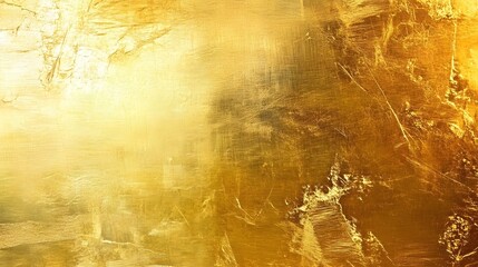 Fototapete - Dazzling abstract golden metallic textured background with shiny luminous and radiant qualities  This image features a striking and sophisticated visual design with a luxurious elegant