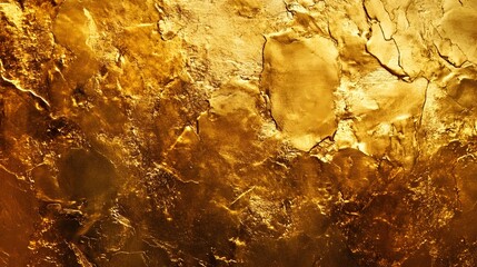 Fototapete - Magnificent golden metallic texture with radiant sparkles shimmering glitter and intricate patterns creating a luxurious elegant and opulent design background for high end fashion jewelry home decor