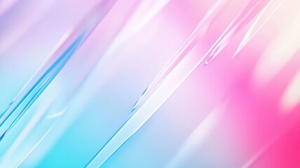 Poster - Pink and blue gradient abstract background with diagonal shapes and light effects creating a dynamic and modern composition