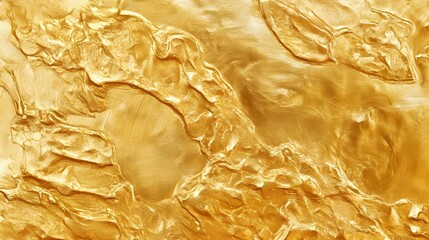 Leinwandbilder - Mesmerizing golden metallic abstract texture background with shimmering gilded and iridescent surfaces creating a captivating and glamorous visual experience  Ideal for luxury elegance