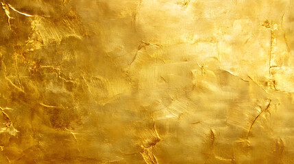 Poster - Vibrant Abstract Golden Painting Texture Background with Fluid Light Strokes and Brushstrokes Effect  Luxurious gold foil or metallic look digital art backdrop with flair and dynamic energy