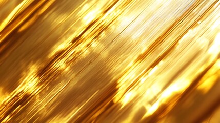 Aufkleber - Vibrant golden abstract background with blurred motion shiny metallic gradient and luminous gleaming highlights  Energetic and dynamic pattern with radiant sparkling and iridescent visual effects