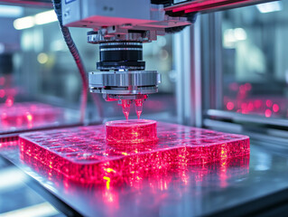 Poster - High tech robotic arm creating synthetic tissue layers