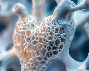 Poster - Close up view of porous structure resembling coral