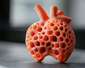 Poster - Close up view of 3D printed heart valve prototype